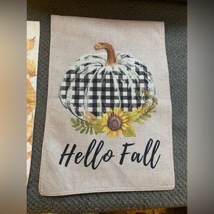 3 Fall Themed Garden Flags